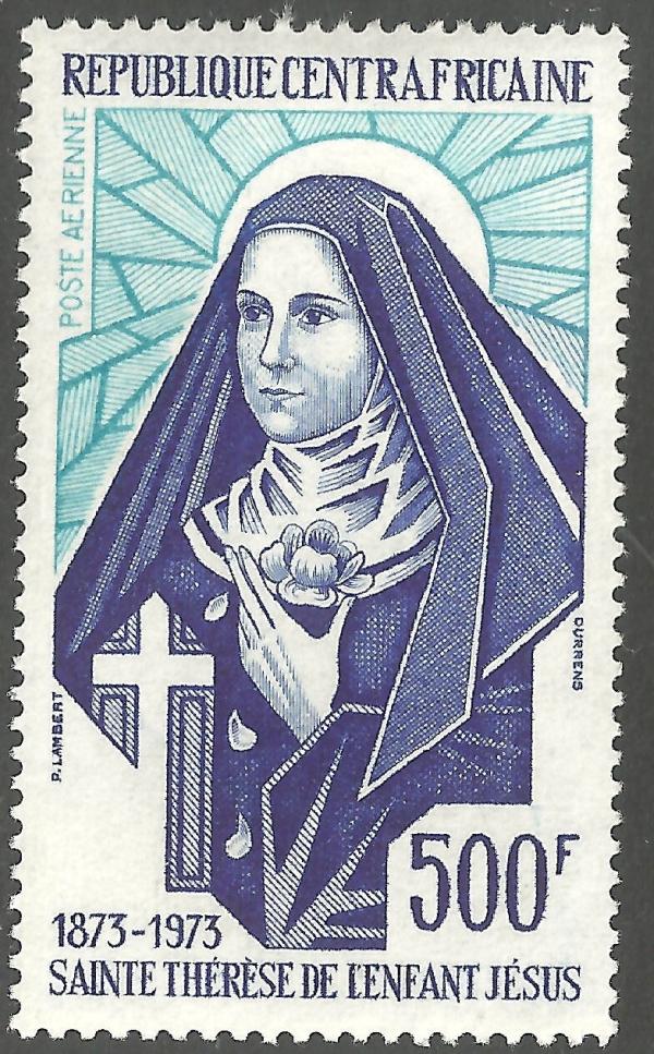 Africa | 1973 St Theresa Central African Republic Airmail Postage Stamp Mint Never Hinged Multicolor Africa Africa