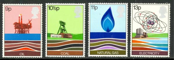 Britain and Ireland | 1978 British Energy Resources Set of 4 Great Britain Postage Stamps Mint Never Hinged Condition Multicolor Britain & Ireland Britain & Ireland