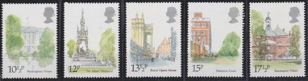 Britain and Ireland | 1980 London Landmarks Set of 5 Great Britain Postage Stamps Mint Never Hinged Multicolor Britain & Ireland Britain & Ireland