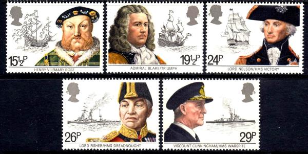 Britain and Ireland | 1982 British Maritime Heritage Set of Five Great Britain Postage Stamps Mint Never Hinged Multicolor Britain & Ireland Britain & Ireland