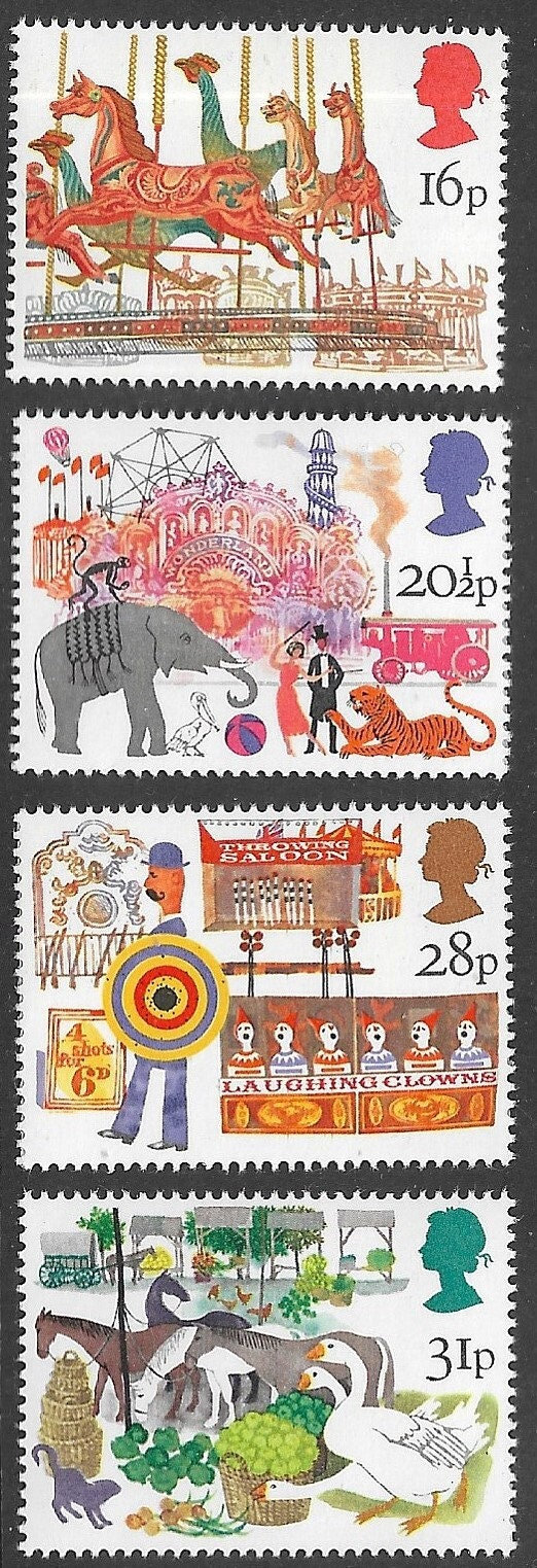 Britain and Ireland | 1983 British Fairs Set of Four Great Britain Postage Stamps Mint Never Hinged Multicolor Britain & Ireland Britain & Ireland