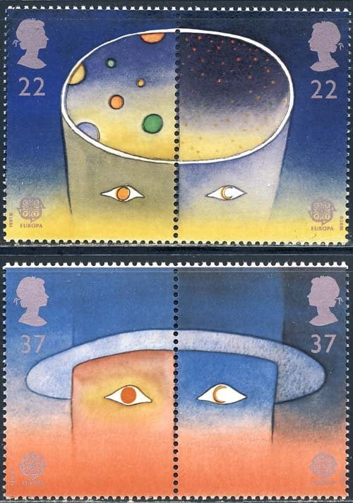 Britain and Ireland | 1991 Europa Europe In Space Set of Four Great Britain Postage Stamps Mint Never Hinged Multicolor Britain & Ireland Britain & Ireland