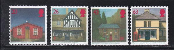 Britain and Ireland | 1997 British Post Offices Collectible Set of Four Great Britain Postage Stamps Multicolor Britain & Ireland Britain & Ireland