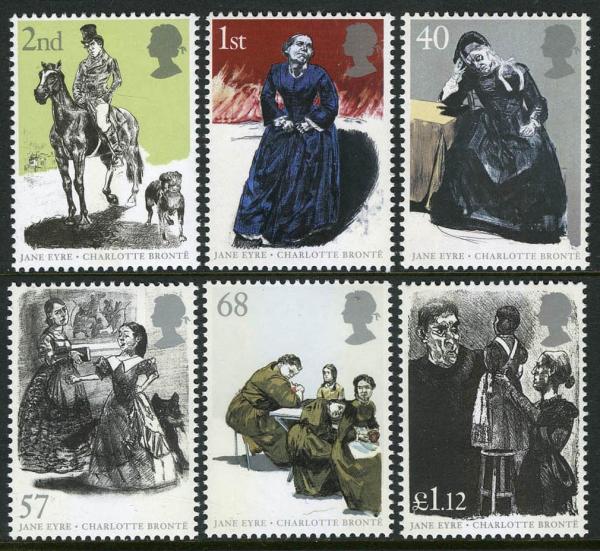 Britain and Ireland | 2005 Jane Eyre Set of Six Great Britain Postage Stamps Mint Never Hinged Multicolor Britain & Ireland Britain & Ireland