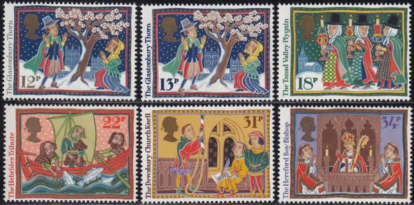 Britain and Ireland | British Folk Customs Set of Six Great Britain Postage Stamps Issued 1986 Multicolor Britain & Ireland Britain & Ireland