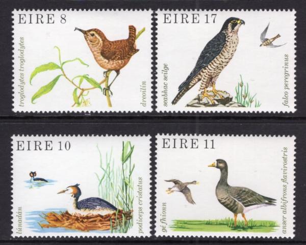 Britain and Ireland | Irish Birds Set of Four Ireland Postage Stamps Issued 1979 Multicolor Britain & Ireland Britain & Ireland