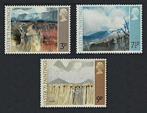 Britain and Ireland | Ulster Paintings Set of Three Great Britain Postage Stamps Issued 1971 Multicolor Britain & Ireland Britain & Ireland