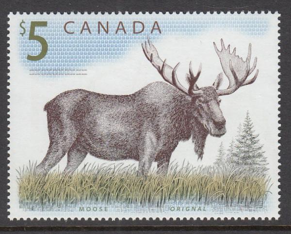 Canada | Moose Canada Five-Dollar Postage Stamp Multicolor Canada Canada