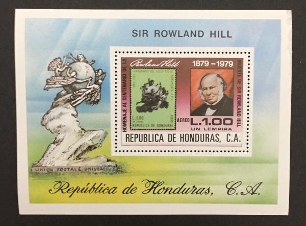 Central & South America | 1980 Sir Rowland Hill Death Centenary Honduras Air Mail Postage Stamp Souvenir Sheet Mint Never Hinged Multicolor Central & South America Central & South America
