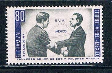 Central & South America | John F Kennedy Mexico Airmail Postage Stamp Issued 1964 Mint Never Hinged Multicolor Central & South America Central & South America