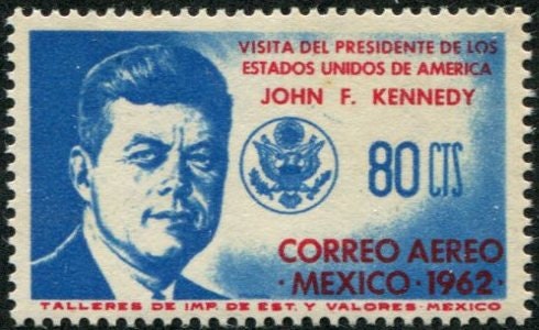 Central & South America | Mexico 1962 John F Kennedy Airmail Postage Stamp Mint Never Hinged Multicolor Central & South America Central & South America