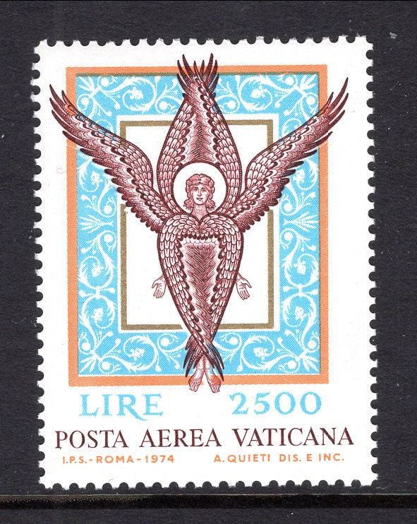 Europe | Seraph Vatican City Air Mail Postage Stamp Multicolor Europe Europe