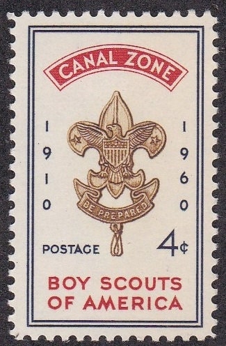 United States | 1960 Boy Scouts of America Canal Zone Postage Stamp Mint Never Hinged Multicolor Stamp Multicolor