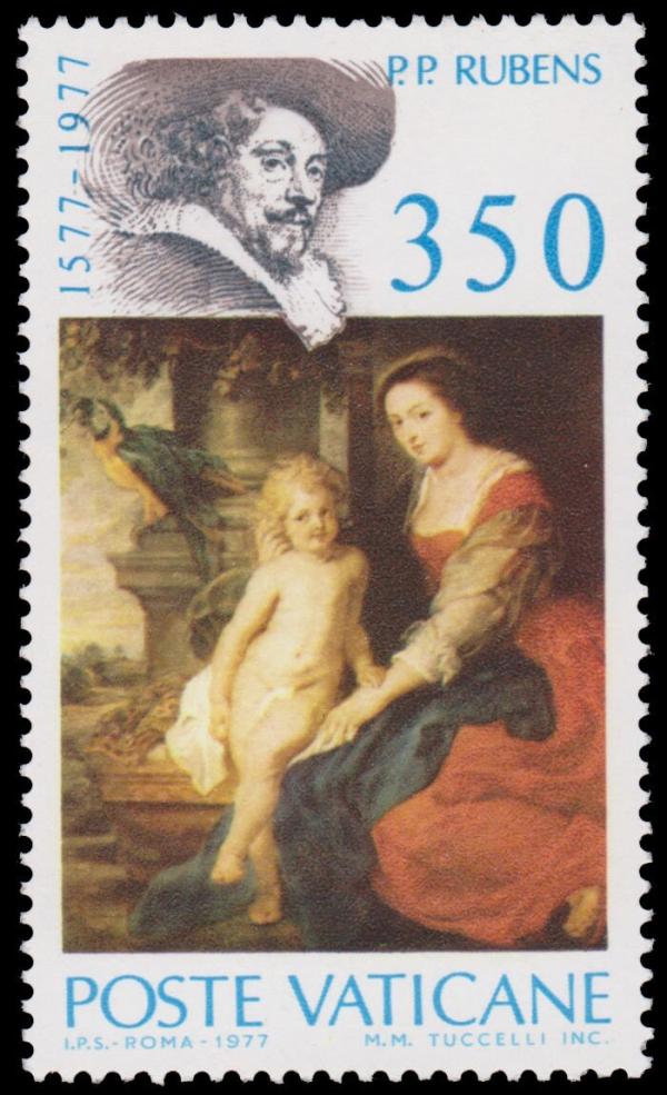 Europe | 1977 Rubens Vatican City Postage Stamp Mint Never Hinged Multicolor Europe Europe